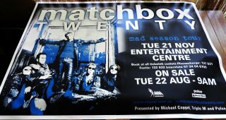 Matchbox Twenty Mad Season Australia Tour Poster Big Billboard 1.  5x2m Rock Band