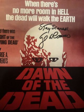 GEORGE A.  ROMERO / DAWN OF THE DEAD / SIGNED 8X10 CELEBRITY PHOTO / 2