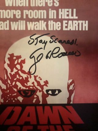 GEORGE A.  ROMERO / DAWN OF THE DEAD / SIGNED 8X10 CELEBRITY PHOTO / 3