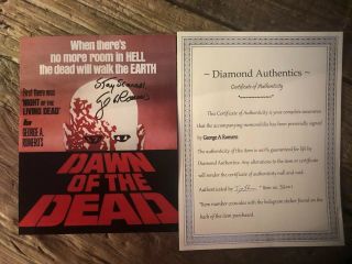 GEORGE A.  ROMERO / DAWN OF THE DEAD / SIGNED 8X10 CELEBRITY PHOTO / 4
