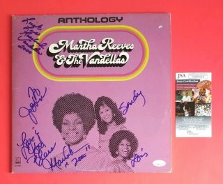 Martha Reeves & The Vandellas Signed Anthology Double Lp Album With Jsa Psa