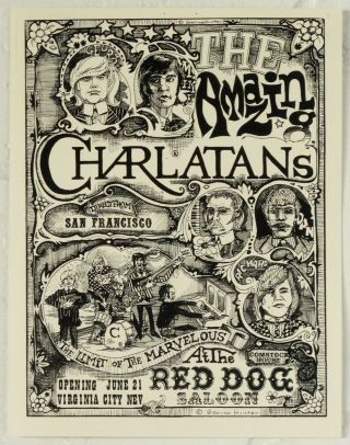" The Seed " Charlatans Red Dog Saloon Virginia City George Hunter Aor 2.  1 Flyer