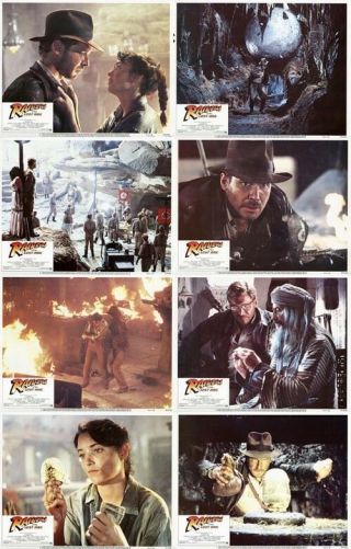 Indiana Jones: Raiders Of The Lost Ark (1981) Complete Set Of 8