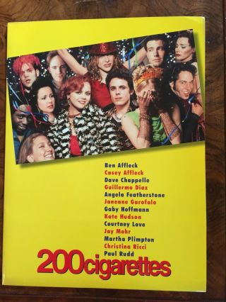 200 Cigarettes Movie Press Kit (1999) Christina Ricci,  Ben Affleck And Paul Rudd