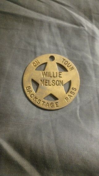 Willie Nelson On Tour Backstage Pass 1980 