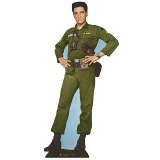 Elvis Presley G.  I.  Blues Cardboard Cutout Standup Standee Poster Army Soldier