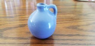 UHL Pottery Stoneware Hand Turned Miniature Vase Stamped Huntingburg Indiana 2