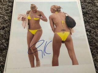 Anna Kournikova Hot Booty Signed 8.  5 X11 Hologram & Auto Autograph