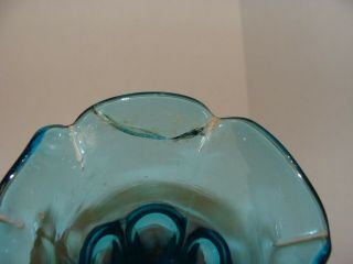 EAPG Sandwich Glass Co ' s Blue Vase 2