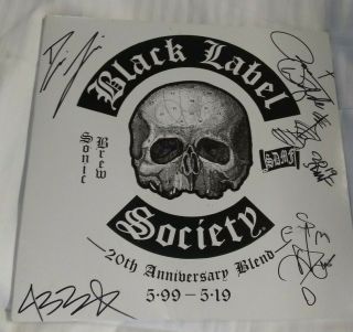 Black Label Society Sonic Brew 20th Anniversary Blend Autographed (vlt)