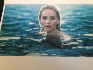 Jennifer Lawrence Sexy Water Signed W/ Tamper Proof Holo & Auto Autograph