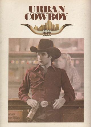 John Travolta & Debra Winger " Urban Cowboy " Film Souvenir Program 1980