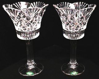 Shannon Crystal Designs Of Ireland Hurricane Votive Candleholder With Shade Euc
