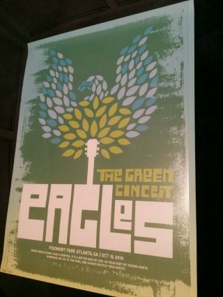 Eagles Concert Poster The Eagles Atlanta Poster Piedmont Park Poster 15 Oct 2010