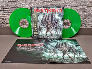 Iron Maiden Eddie Rips Up Iceland Bootleg Live Double Green Vinyl Obi Poster