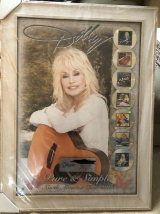 Dolly Parton Framed Discs Pure And Simple Tour