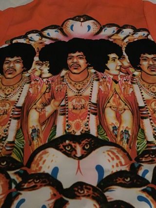 Jimi Hendrix Psychedelic Shirt Size Large By Dragonfly Clothing 100 Polyester