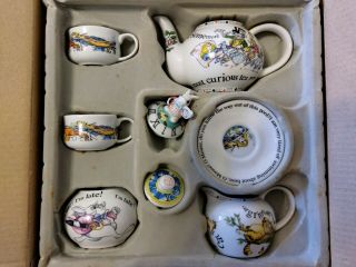 Cardew Design Paul Cardew Alice In Wonderland Miniature Tea Set Porcelain