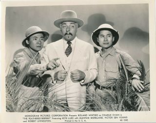 Roland Winters Keye Luke Vintage 1948 Charlie Chan The Feathered Serpent Photo