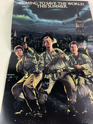 Ghostbusters 12x18 Promo Movie Poster Cardboard Stock Double Sided