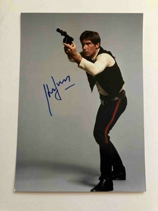 Harrison Ford Han Solo Star Wars Signed Autograph 6x8 Photo