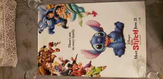 Lilo And Stitch Blue Movie Poster Orig Dbl Sided 27x40