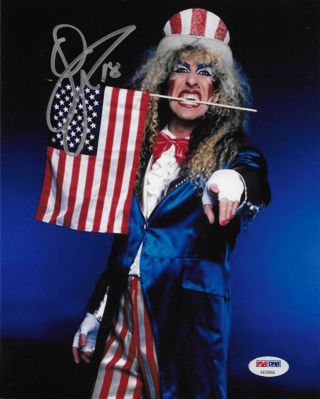 Dee Snider Twisted Sister Heavy Metal Signed Autograph 8x10 Photo 7 Psa