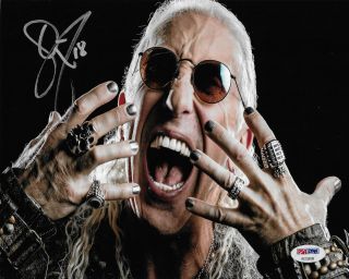 Dee Snider Twisted Sister Heavy Metal Signed Autograph 8x10 Photo 3 Psa