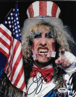 Dee Snider Twisted Sister Heavy Metal Signed Autograph 8x10 Photo 5 Psa