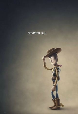 Toy Story 4 Movie Poster 2 Sided Advance Woody 27x40 Hanks Disney Dmr