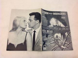Maracaibo Cornel Wilde Jean Wallace Abbe Lane Vintage 1958 Danish Movie Program 2