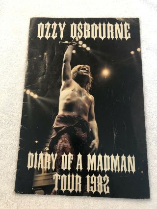 Ozzy Osbourne Tour Book Diary Of A Madman Rare Look Different Look