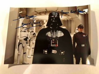 James Earl Jones Darth Vader Anakin Star Wars Signed Autograph 6x8 Photo