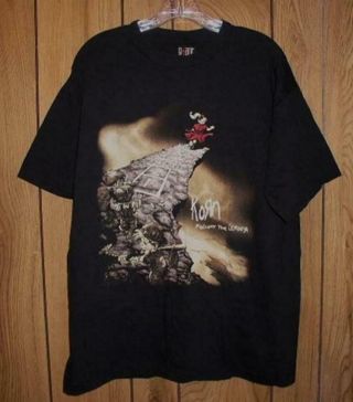 Korn Concert Tour T Shirt Vintage 1998 Follow The Leader