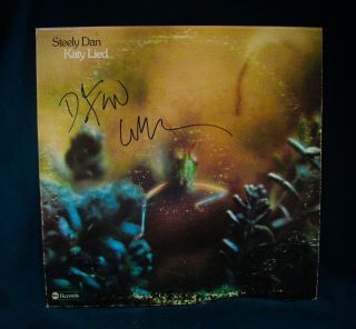 Steely Dan Autographed Katy Lied Album By Donald Fagen & Walter Becker