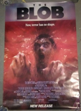 Vintage 1988 " The Blob " Movie Video Store Poster 27 " X40 "