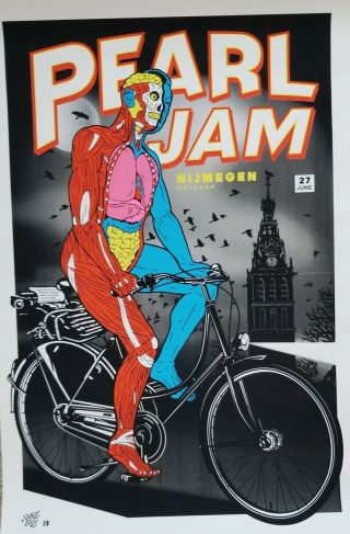 Pearl Jam Poster - Nijmegen Holland 2010 Ames Bros