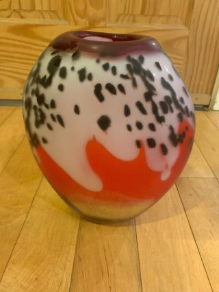Large Vintage Murano Glass bottle vase 3