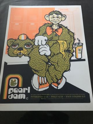 Pearl Jam Poster 2003 Tour Ames Bros