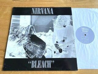 Nirvana Bleach Lp 1.  Press 1989 Pearl Jam Foo Fighters Soundgarden Counting Crows
