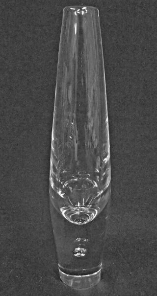 Vintage Mid - Century Modern Steuben Teardrop Bud Vase By David Hills – Signed