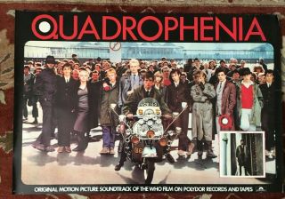 The Who Quadrophenia Soundtrack Rare Promotional Poster From 1979