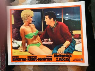 Marriage On The Rocks 1965 Warner Brothers Lobby Card Dean Martin Darlene Lucht