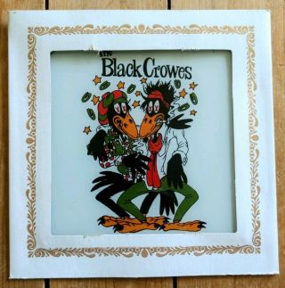 Rare The Black Crowes Carnival Prize Painted Glass 1990 Jealous Again Art