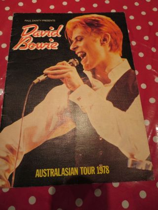 David Bowie - 1978 Australasian Tour Programme Official - Rare 24 Pages