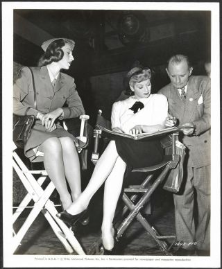 Lucille Ball Pre - I Love Lucy 1946 On Set Behind Scenes Photo Vera Zorin