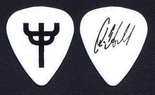 Judas Priest Ian Hill Signature White Guitar Pick - 2012 Epitaph Tour