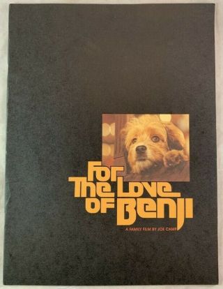 Signed By Director & Cast / 1978 For The Love Of Benji Dog Movie Film Program