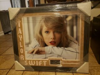 Taylor Swift Signed 26.  5 X 23 In Framed Picture