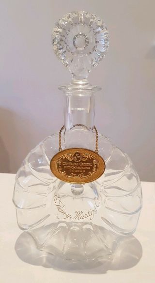 Fab Remy Martin Baccarat Crystal Decanter Bottle And Stopper/rare Cristal Lable